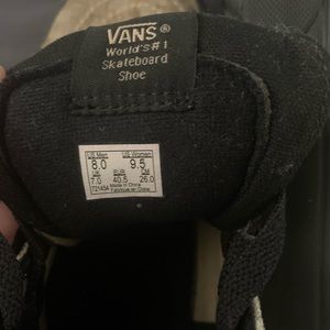 Velvet gold vans women’s size 9.5